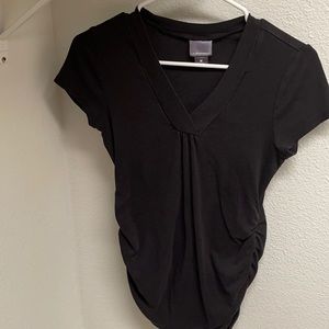 Motherhood medium maternity black v neck t